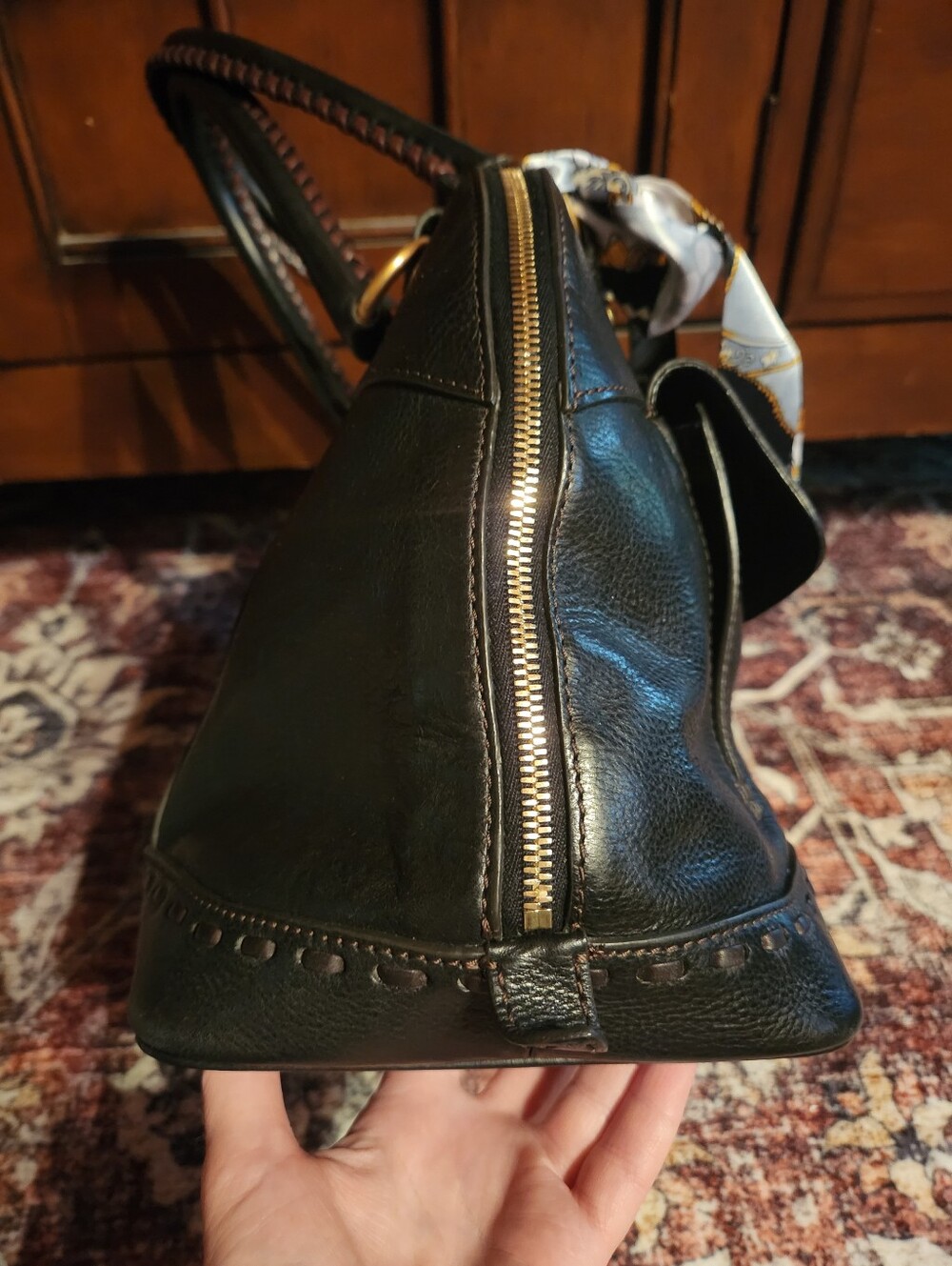 Dooney & Bourke Florentine Domed Large Front Pocket Satchel - Picture 4 of 13